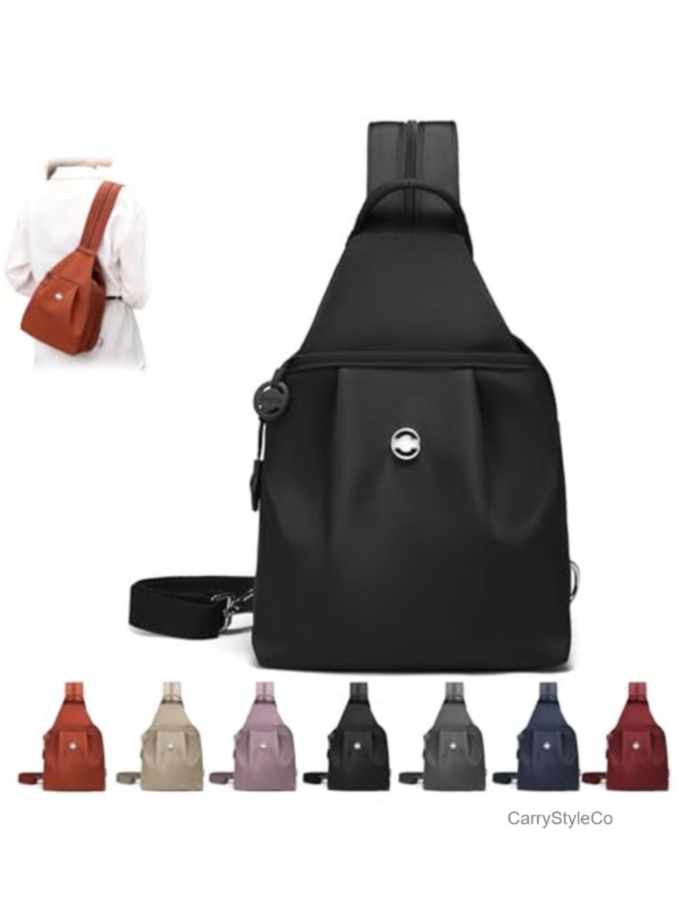 3-in-1 Anti-Theft Convertible Travel Tote Backpack Nylon Waterproof Lightweight